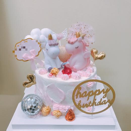 狮子家-独角兽少女心生日蛋糕 纪念日蛋糕 聚会 仪式感必备 商品图0