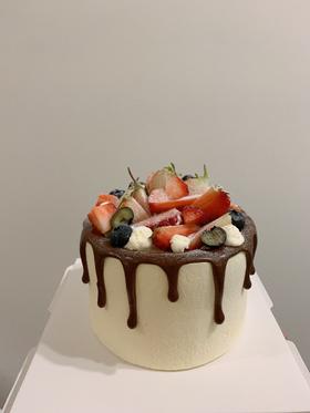 狮子家-简约草莓生日蛋糕 纪念日蛋糕 聚会 仪式感必备