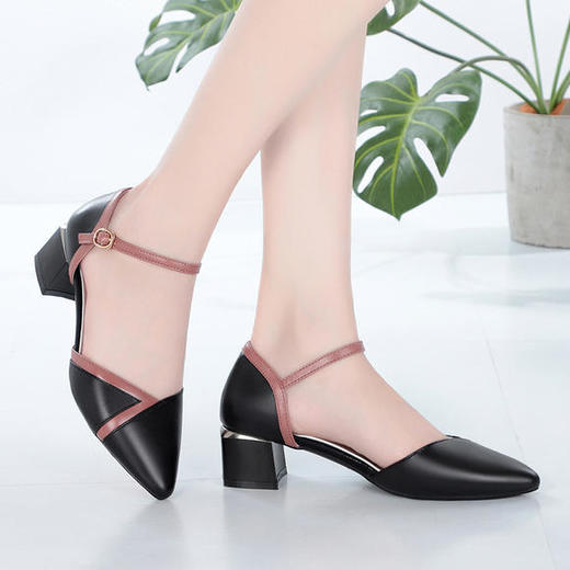 KQXH-YD134-75新款全真皮一字扣时尚皮鞋 商品图1