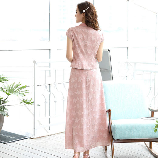 DLQ-A2559法式复古粉色半身裙套装 商品图2