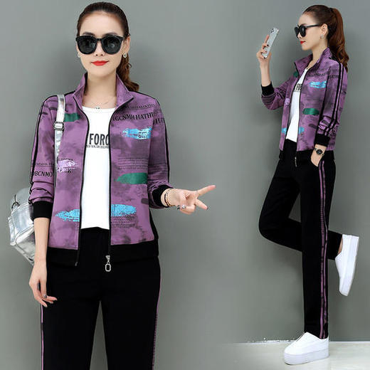 SP-118988新款休闲时尚显瘦运动套装 商品图1