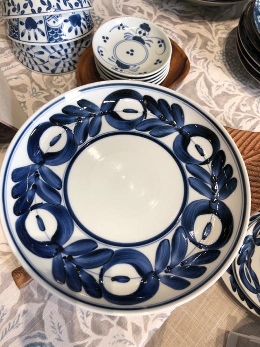 手绘蓝海草大圆盘(中) 商品图0