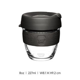 澳大利亚keepcup拼色彩环玻璃杯雪松小号