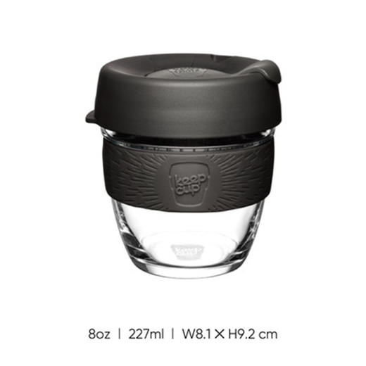澳大利亚keepcup拼色彩环玻璃杯雪松小号 商品图0