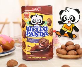 明治熊猫双重巧克力夹心饼干50g