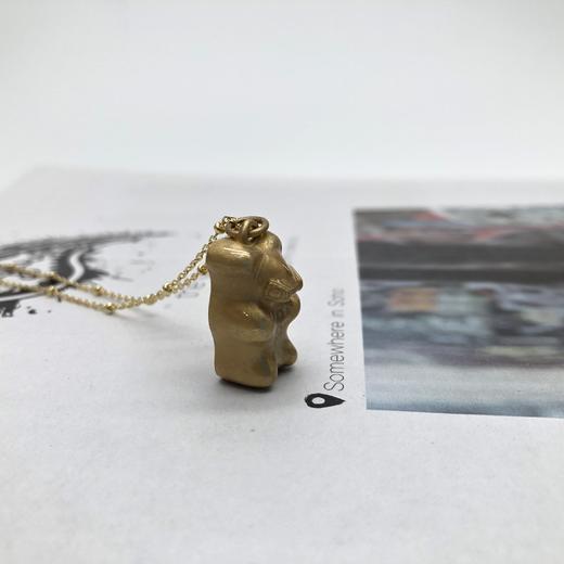 北京仓｜Maggoosh-Gummy-特别款 金色 Mask小熊 项链［希腊设计师］ 商品图2