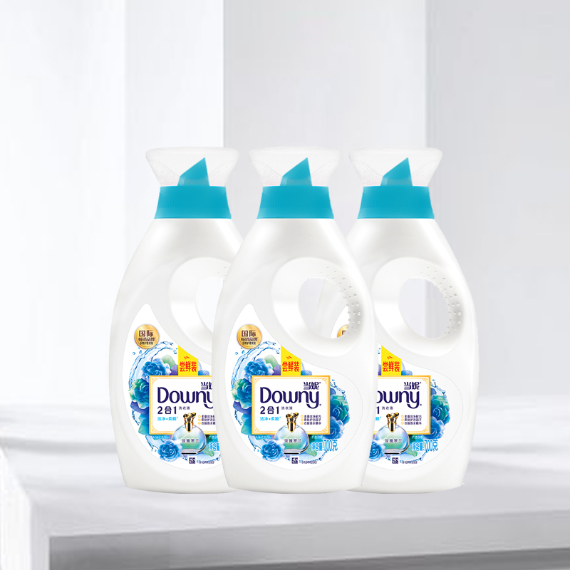 【限时折扣】当妮downy2合1花萃云柔洗衣液700克*3【春节】