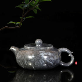 和田玉（青花）玉壶--滴水壶（宋鸣放6620）255.22g