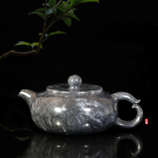 和田玉（青花）玉壶--滴水壶（宋鸣放6620）255.22g 商品图0