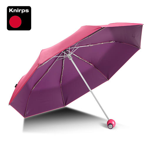 Knirps手动折叠三折黑胶遮阳伞涂层防晒防紫外线太阳伞晴雨两用伞 商品图6