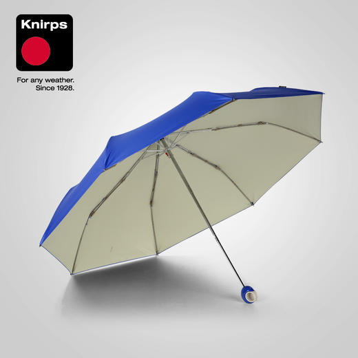 Knirps手动折叠三折黑胶遮阳伞涂层防晒防紫外线太阳伞晴雨两用伞 商品图7