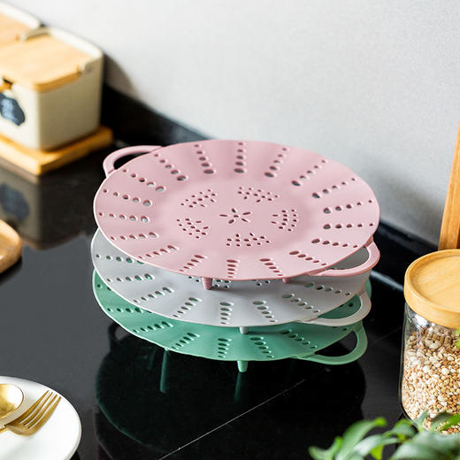 摩登主妇厨房专用耐热百搭不粘锅硅胶蒸笼蒸包子蒸笼垫蒸格 商品图1