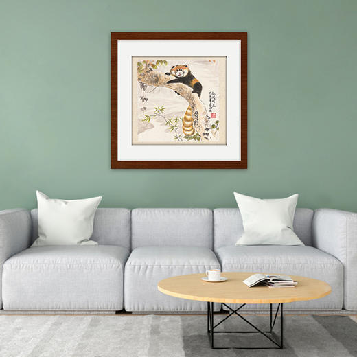 装饰画《林间听泉》 金羽翼残障小艺术家手绘作品 复制画/原画 商品图1