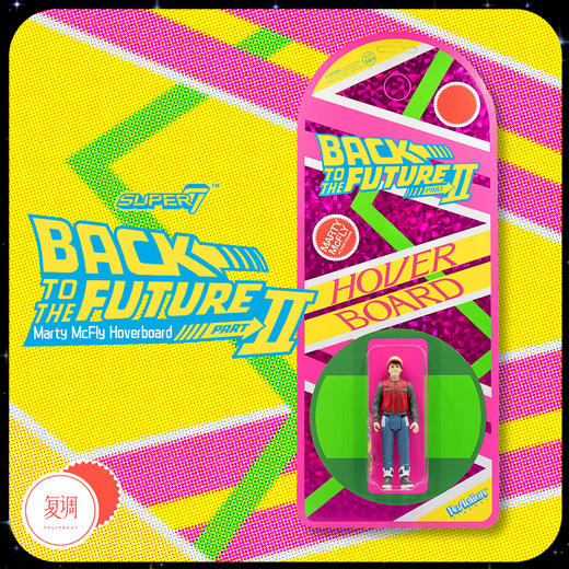 Super7 回到未来系列1 Back To The Future ReAction  Marty Mcfly 复古 挂卡 潮玩 商品图0