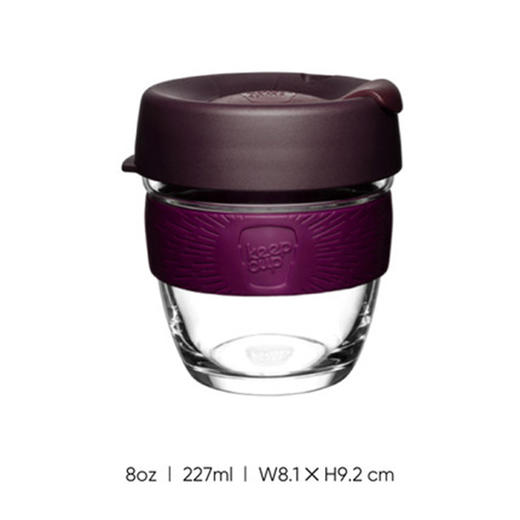 澳大利亚keepcup拼色彩环玻璃杯赤杨小号 商品图0