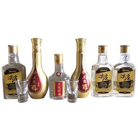 【推荐】五粮浓香系列酒（五粮特曲100ml+五粮醇100ml*2+尖庄100ml*3）浓香型 小酒礼盒装