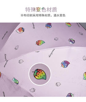 变色的草莓 “伞”落人间