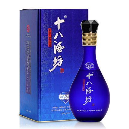 [白酒]十八酒坊V6蓝钻40度480ml 商品图0