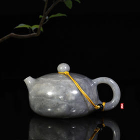 和田玉（青花）玉壶--西施壶（宋鸣放6655）137.6G