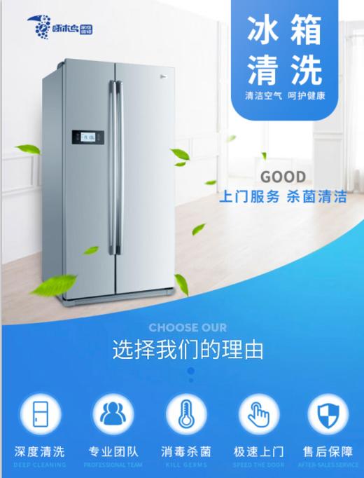 【啄木鸟】冰箱清洗服务（仅限东莞、惠州、汕尾、梅州、河源）_需要提前一天预约服务_YWJZ_需要提前一天预约服务_YWJZ 商品图1