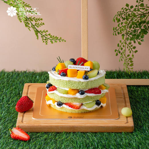 （兑换专用）【超多水果裸蛋糕，柔软湿润，轻盈无负担】红丝绒/斑斓裸蛋糕 商品图2