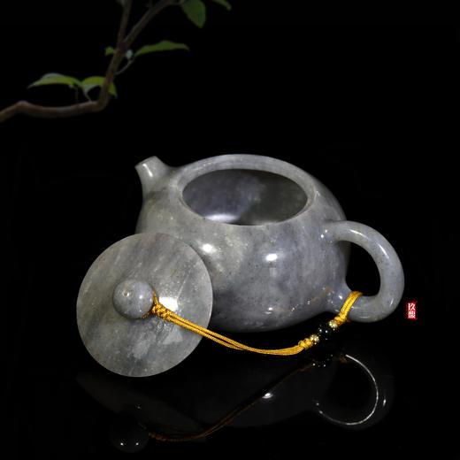 和田玉（青花）玉壶--西施壶（宋鸣放6655）137.6G 商品图2