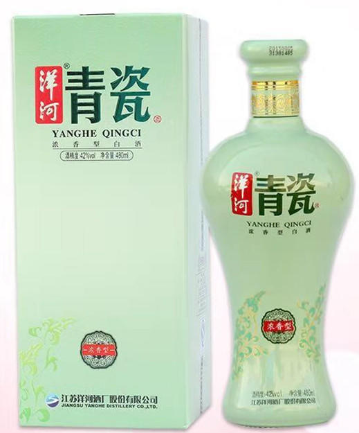 [白酒]洋河青瓷(大)42度480ml 商品图0