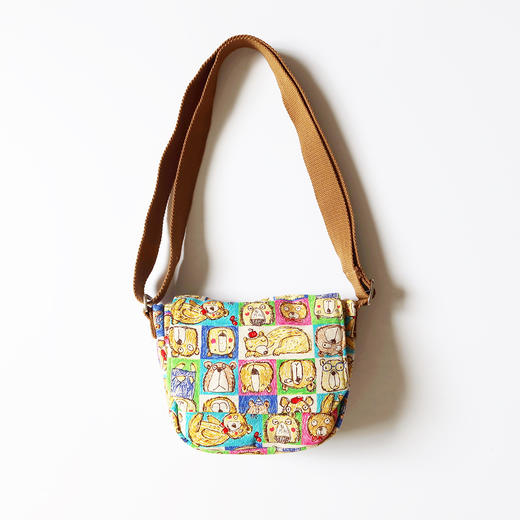 HUJI祤集Flap斜挎包插画漫画小熊 商品图2