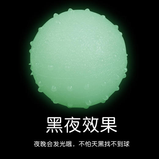 新款狗玩具夜光球 TPR环保材质 耐咬夜光波波球 互动宠物发光球 商品图1