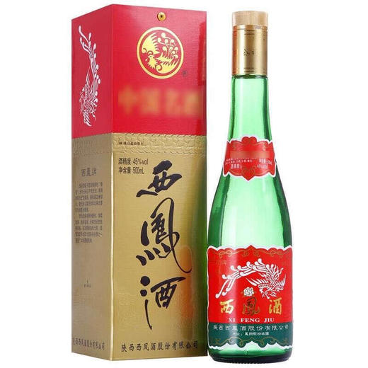 [白酒]西凤(盒装)绿瓶凤香型白酒45度500ml 商品图1