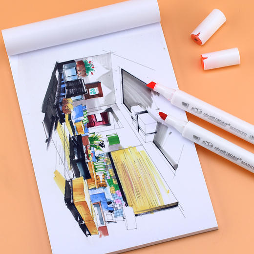 中盛画材 马克笔本大号红白涂鸦本手绘本美术生绘画本 商品图4