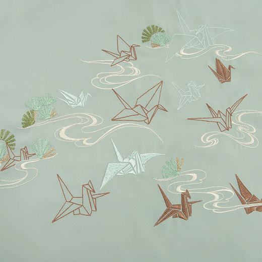 清风游原创中国风绣花交领汉服男士一片式褶裙春季非古装 商品图2