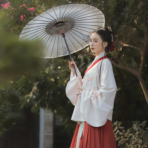 羽仙曲 明制交领齐腰袄裙 春秋装 商品图0