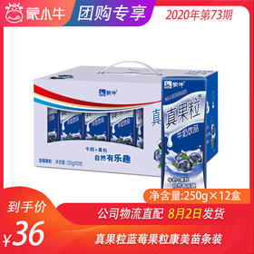 真果粒蓝莓果粒康美苗条装250g×12盒