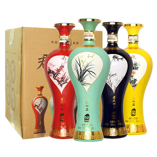 [白酒]茅台镇 梅兰竹菊君之四品53度酱香型 1000mL×4瓶（整箱4坛） 商品图0