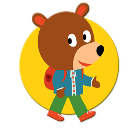 djeco圆形儿童简易拼图纸质大块 我的24小时 24片 商品图1