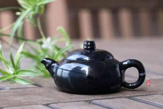 和田玉（青花）玉壶--竹节把西施壶（宋鸣放6643）122.51g 商品图1