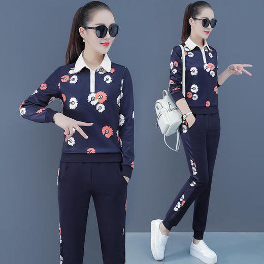 SP-108821新款休闲时尚气质显瘦运动套装 商品图0