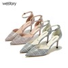westory高跟一字带凉鞋百搭W281H51071 商品缩略图0