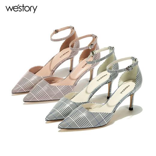 westory高跟一字带凉鞋百搭W281H51071 商品图0