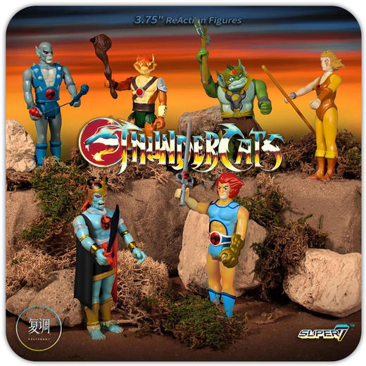Super7 霹雳猫 系列1 ThunderCats 潮玩 挂卡 摆件 ReAction Figures 商品图0