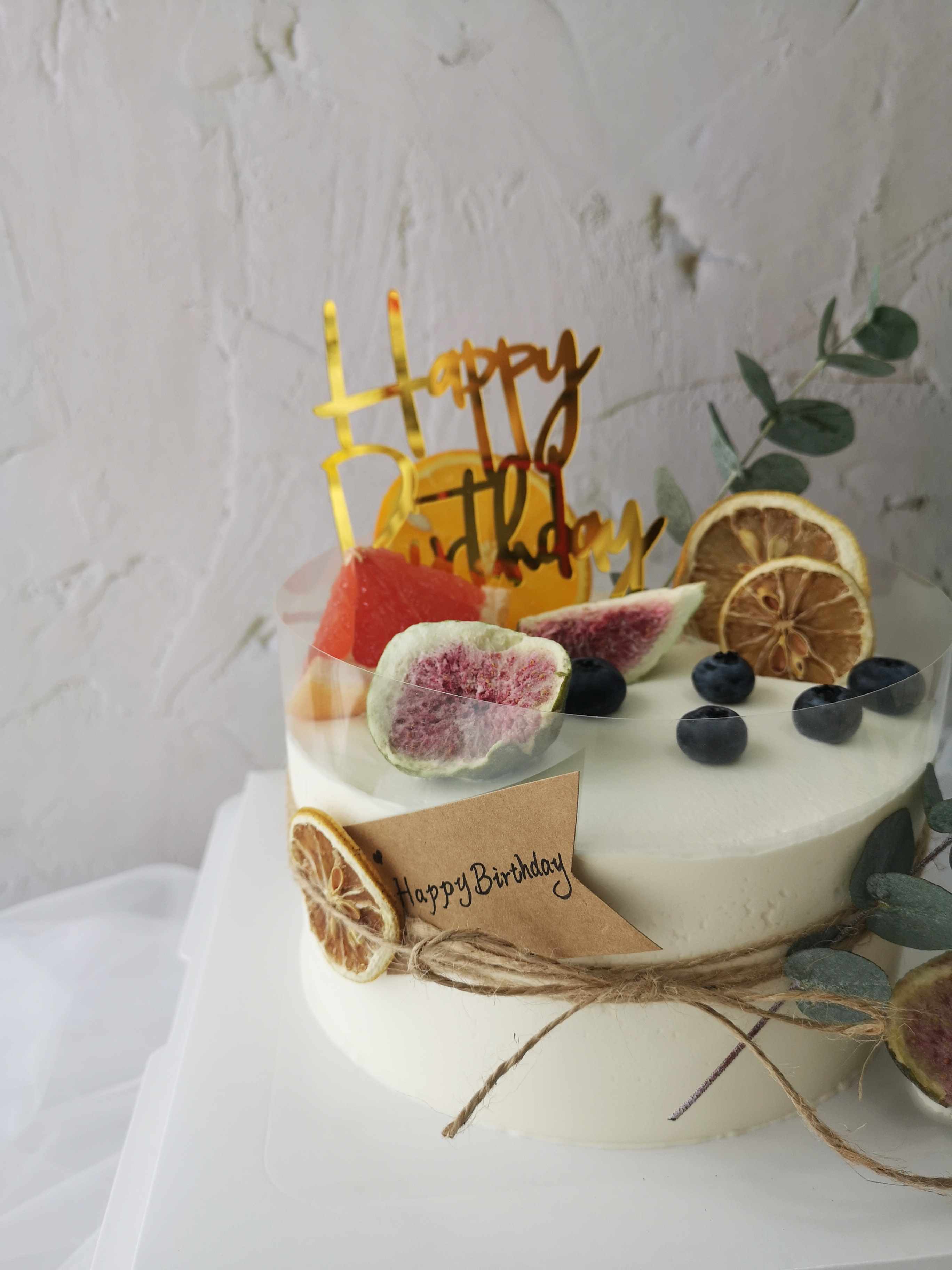 ins风水果奶油蛋糕