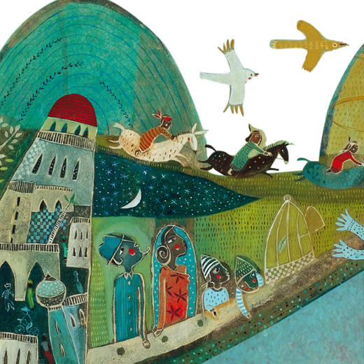 djeco进口动物大块平面拼图儿童7益智男孩350片 诺亚方舟 商品图2