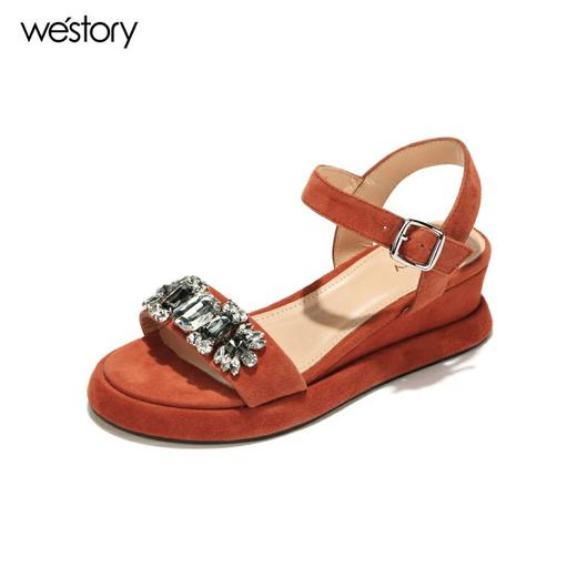 Westory亮钻优雅平底舒适W282G60201 商品图1