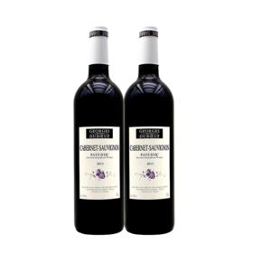 【双支特惠装】法国原瓶进口红酒 乔治杜博夫赤霞珠干红葡萄酒 Georges Duboeuf Cabernet Sauvignon 750ml*2