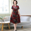 YLY-8521新款修身显瘦洋气中长款过膝桑蚕丝连衣裙 商品缩略图1