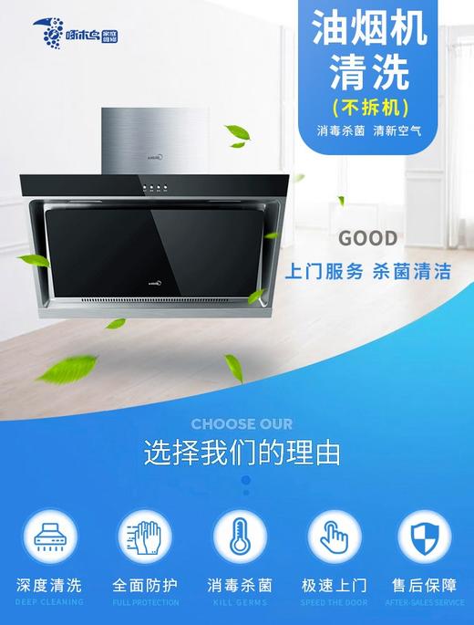【啄木鸟】油烟机清洗不拆机（仅限东莞、惠州、汕尾、梅州、河源）_需要提前一天预约服务_YWJZ_需要提前一天预约服务_YWJZ 商品图0