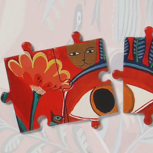 djeco进口异形儿童艺术平面拼图狮子150片6-7-8-9岁男孩女孩益智 商品图2