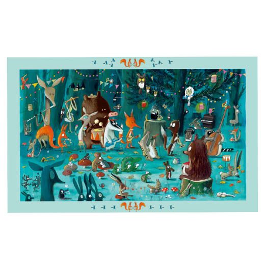 djeco进口森林音乐会拼图纸质3-4岁玩具男孩女孩 54片 商品图4