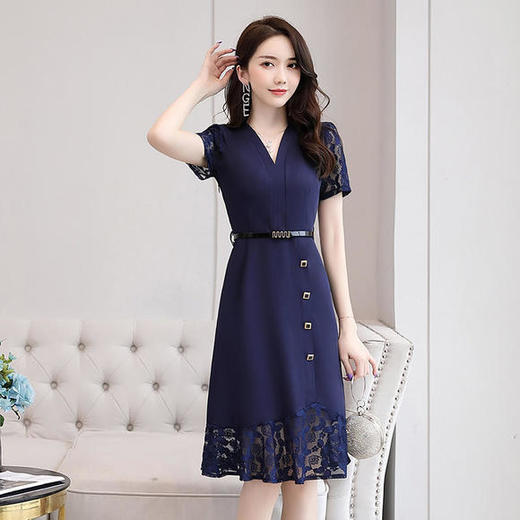 HR-WX8609舒适宽松，柔软时尚韩版连衣裙 商品图3